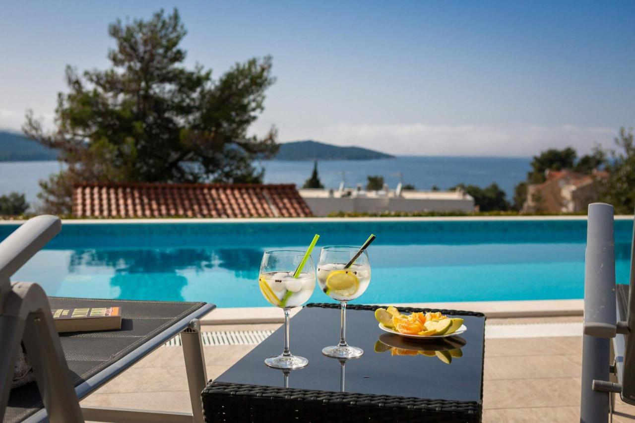Villa Tela With Pool Zaboric Esterno foto